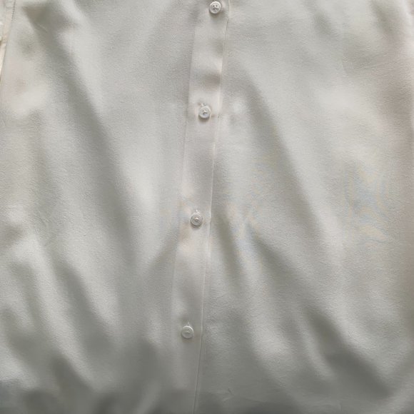 Equipment Blouse, Off-White or Cream, SZ S - Picture 4 of 8